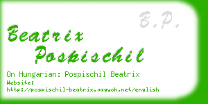 beatrix pospischil business card